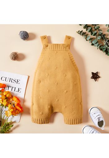 Baby Boy/Girl Knit Solid Overalls Jumpsuits