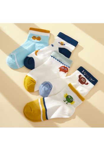 Baby / Toddler  / Kid 5-pack Embroidered Socks