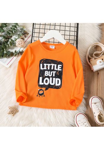 Toddler Boy Casual Letter Print Long-sleeve Tee