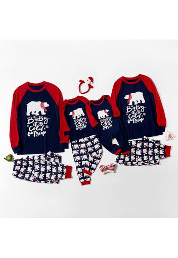 Mosaic Family Matching Polar Bear Christmas Pajamas Sets (Flame Resistant)