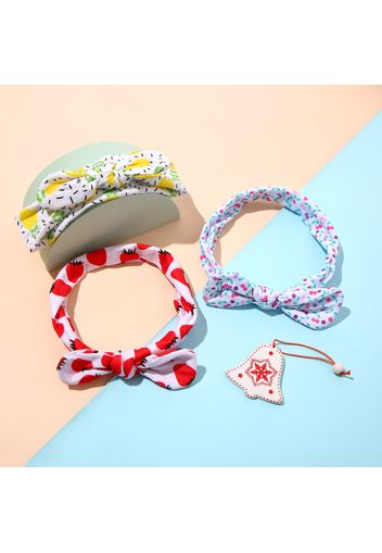 3-pack Allover Print Bow Headband Hair Accessories for Girls