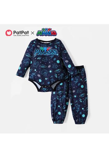 PJ Masks 2-piece Baby Boy Long-sleeve Romper and Sweatpants Set