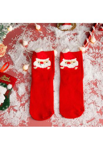 Christmas Socks Santa Claus Elk Cartoon Keep Warm Cute Christmas Socks