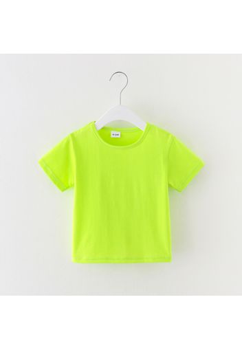 Baby / Toddler Solid Comfy Cotton Short-sleeve