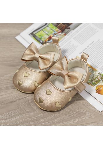 Baby / Toddler Solid Love Bowknot Prewalker Shoes