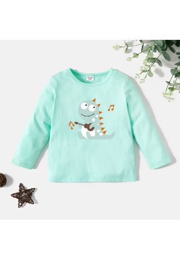 Toddler Graphic Dinosaur Print Long-sleeve Tee