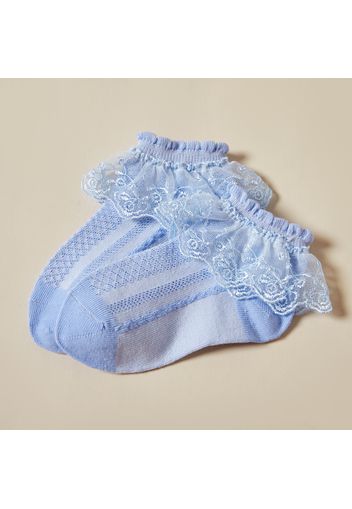 Baby / Toddler / Kid Solid Lace Flounced Breathable Socks