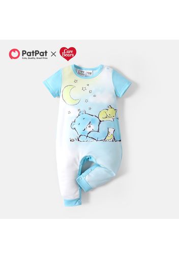 Care Bears  Baby Boy/Girl Cartoon Bear Print Short-sleeve Jumpsuit