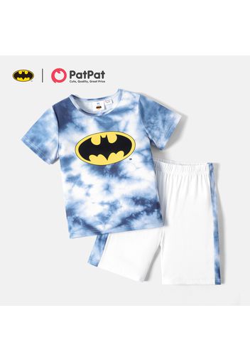 Batman 2pcs Kid Boy Tie Dyed Short-sleeve Tee and Elasticized Shorts Set