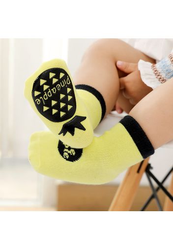 Baby Colorblock Fruit Antiskid Socks