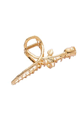 Women Creative Rose Shape Solid Hair Claw