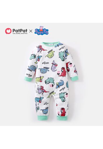 Peppa Pig Baby Boy George and Dino Allover Jumpsuit