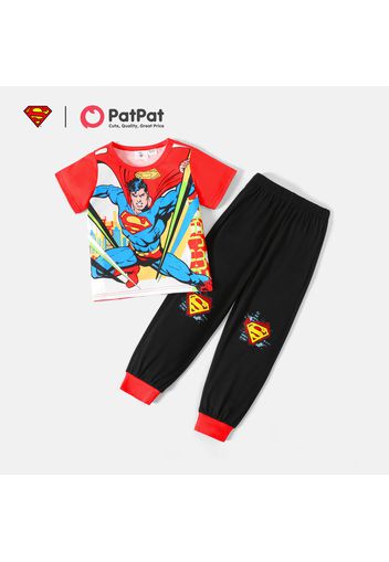 Superman 2-piece Kid Boy Casual Short-sleeve Tee and Elasticized Pants Set