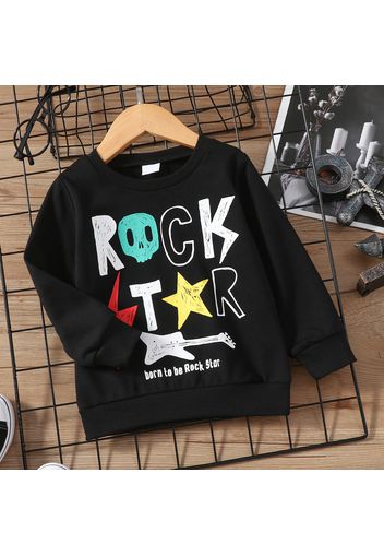 Toddler Boy Letter Print Casual Long-sleeve Tee