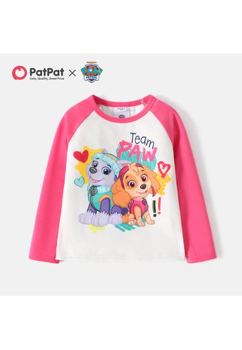 PAW Patrol Toddler Boy/Girl Letter Print Long Raglan Sleeve Tee