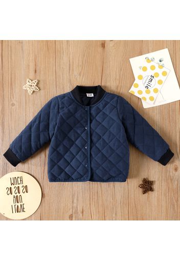 Baby Girl/Boy Argyle Pattern Button Design Jacket Coat