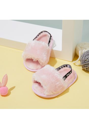 Baby / Toddler Solid Fleece Sandals