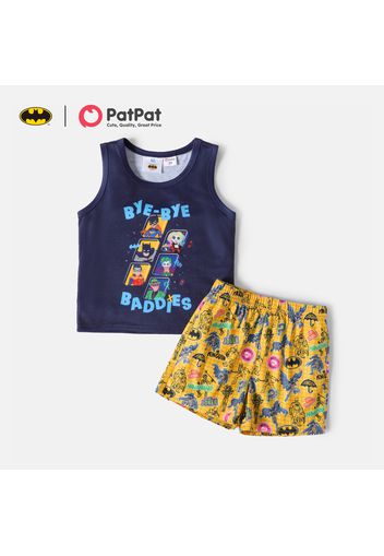 Batman 2-piece Toddler Boy Letter Figure Print Tank Top and Shorts Set