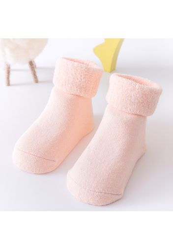 Baby / Toddler Solid Color Winter Thick Terry Floor Non-slip Glue Socks