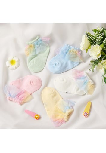 Baby / Toddler / Kid Mesh Flounced Socks