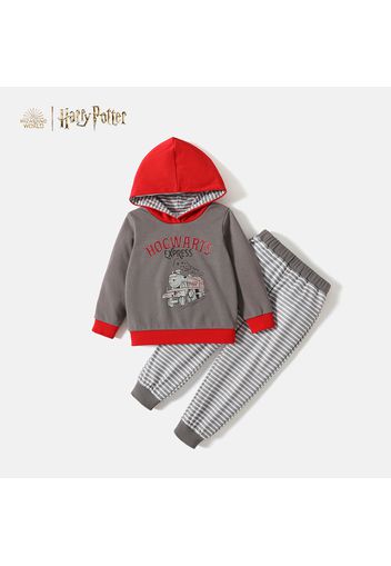 Harry Potter Toddler Boy 2-piece Darkgray HOGWARTS EXPRESS Sweatshirt and Stripe Pants Set