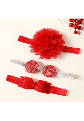 3-pack Bow Floral Decor Headband for Girls