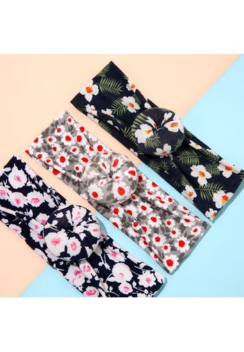 3-pack Allover Floral Print Headband Hair Accessories for Girls