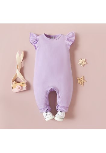 Baby Girl/Boy Basic Solid Color Cotton One Piece