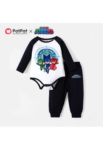 PJ Masks 2-piece Baby Boy Long-sleeve Romper and Sweatpants Set