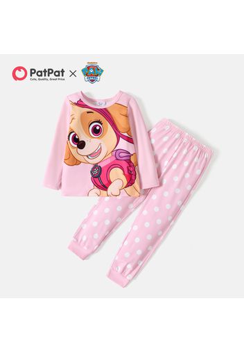 PAW Patrol 2pcs Toddler Girl Long-sleeve Tee and Polka dots/Stripe Pants Set