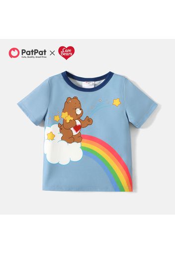 Care Bears Toddler Boy/Girl Stars Rainbow Print Flutter-sleeve/Short-Sleeve Tee