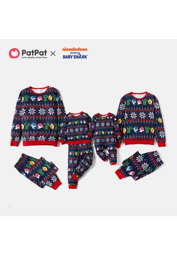 Baby Shark Christmas Allover Family Matching Pajamas Sets