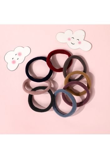 50-pack Multicolor High Flexibility Hair Ties for Girls