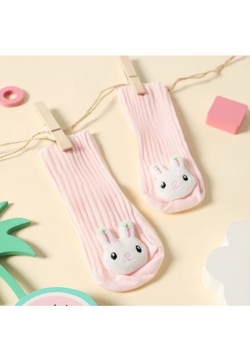 Baby / Toddler 100% Cotton Three-dimensional Cartoon Design Non-slip Ribbed Floor Socks