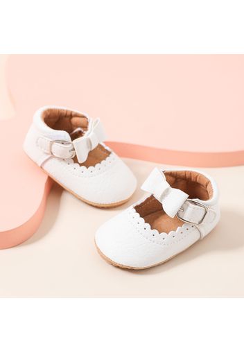 Baby / Toddler Bow Decor Wavy Edge Prewalker Shoes