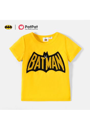 Batman Kid Boy Casual Letter Embroidered Short-sleeve Tee