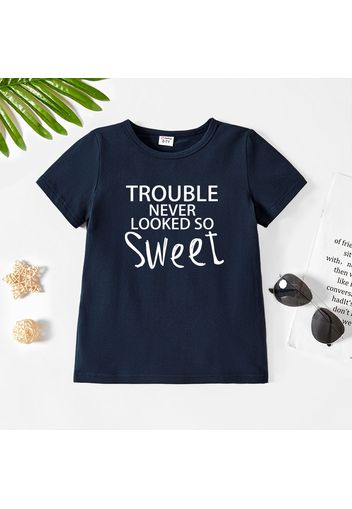 Toddler Graphic Letter Print Short-sleeve Tee