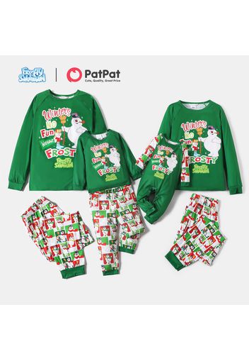 Frosty The Snowman Family Fun Winter Top and Allover Pants Pajamas Sets