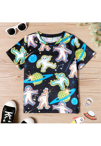 Kid Boy ELF Space Print Short-sleeve Tee