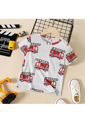 Toddler Boy Casual Vehicle Print Short-sleeve Tee