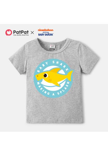 Baby Shark Toddler Boy/Girl Letter Print Short-sleeve Cotton Tee