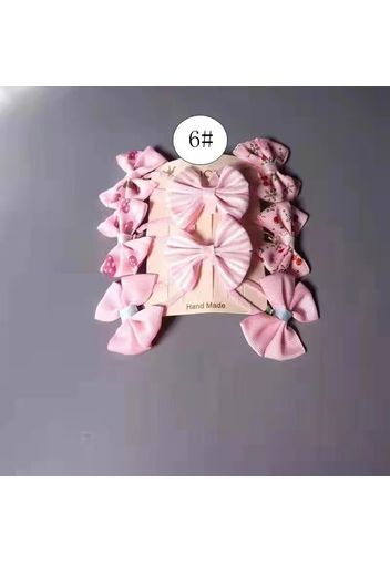 8-pack Pretty Bowknot Hairpins for Girls