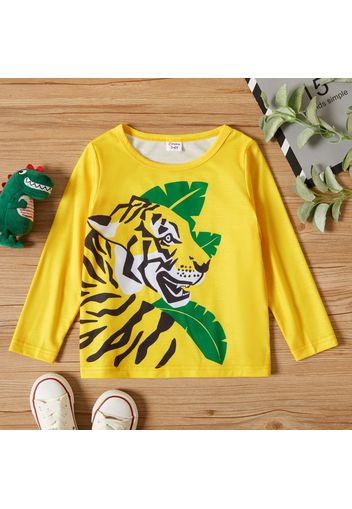 Toddler Boy Animal/Vehicle Print Long-sleeve Tee