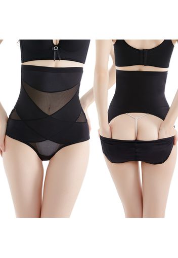 Women Hi-Waist Crisscross Tummy Control Panty Butt Lifter Shapewear Waist Trainer Tummy Control Shorts Body Shaper Cincher Girdle