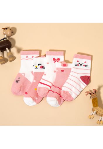 5- pack Baby / Toddler/ Kid Cartoon Adorable Animal Socks