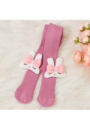 Baby / Toddler / Kid Cartoon Rabbit Decor Solid Color Pantyhose Tights