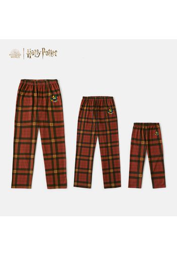 Harry Potter Hogwarts Logo Pajamas Top and Plaid Pants