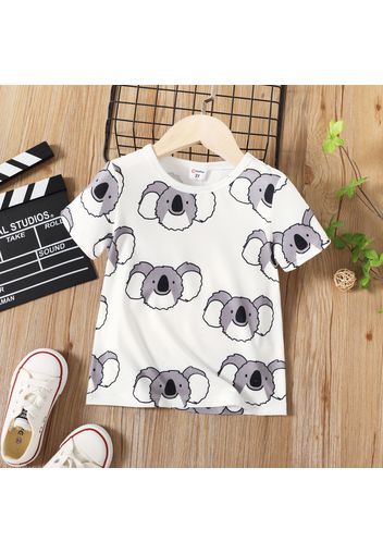 Toddler Boy Animal Koala Print Short-sleeve Tee