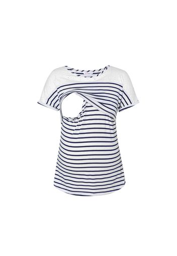 Nursing Schiffy Panel Striped Short-sleeve Tee