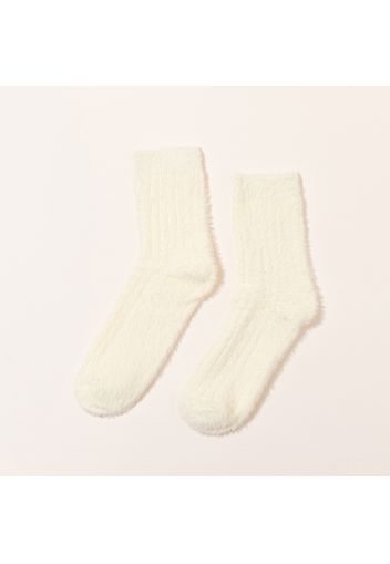 Women Pure Color Autumn Winter Warm Fluffy Socks